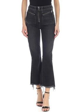 DIESEL D-Earlie 080AP Women Jeans W30-L32 Dark Grey Slim Fit Stretch High Waist